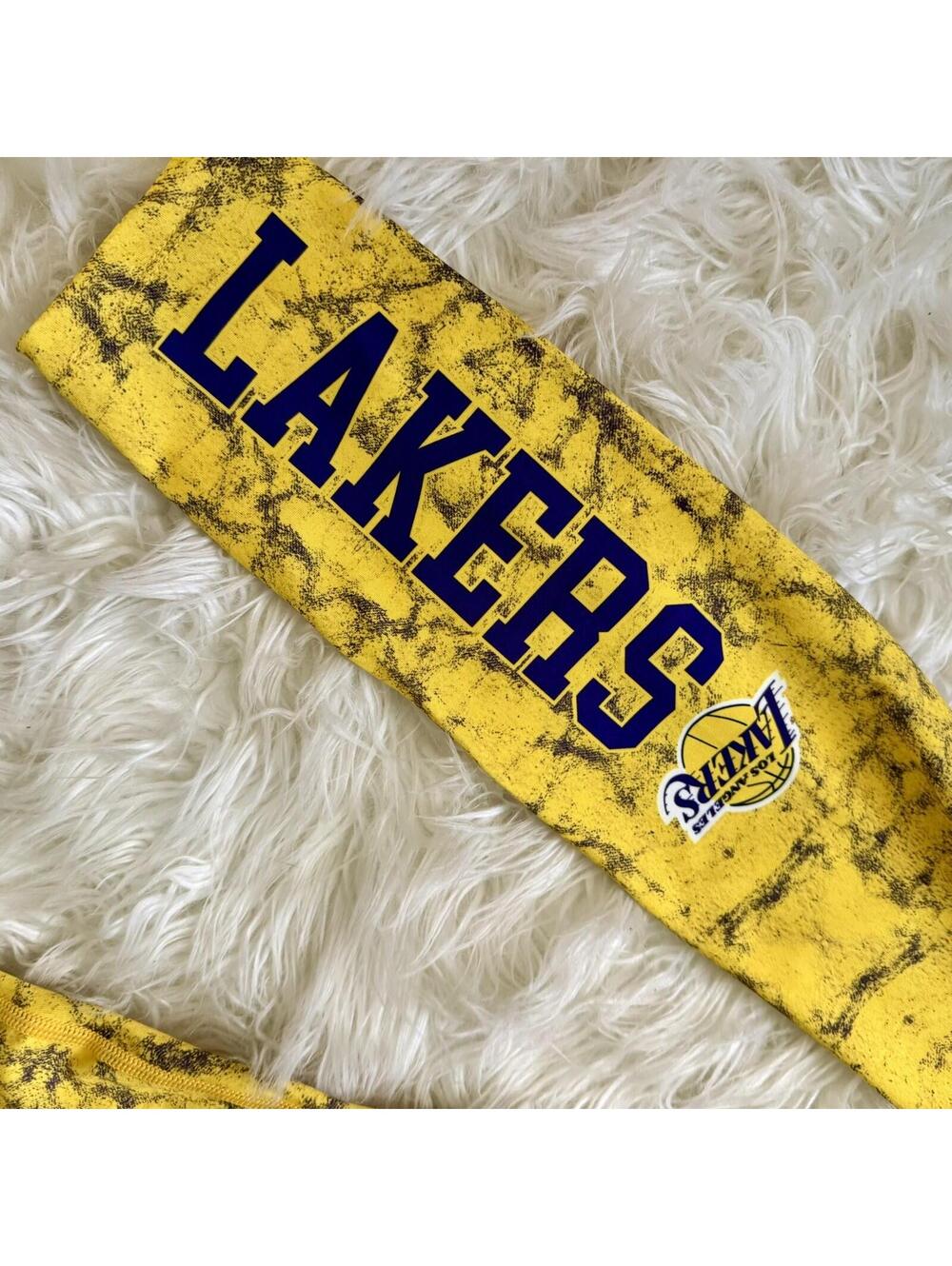 🏀NWT FOCO Women's NBA Cloud Leggings Los Angeles Lakers Medium Fan Gear🏀
